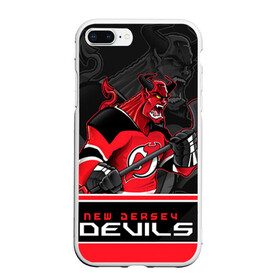 Чехол для iPhone 7Plus/8 Plus матовый с принтом New Jersey Devils , Силикон | Область печати: задняя сторона чехла, без боковых панелей | new jersey devils | nhl | stanley cup | дъяволы нью джерси | калинин | кубок стенли | кубок стэнли | нхл | нью джерси девилз | хоккей | хоккейный клуб