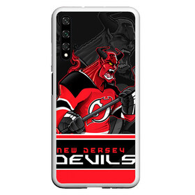 Чехол для Honor 20 с принтом New Jersey Devils , Силикон | Область печати: задняя сторона чехла, без боковых панелей | Тематика изображения на принте: new jersey devils | nhl | stanley cup | дъяволы нью джерси | калинин | кубок стенли | кубок стэнли | нхл | нью джерси девилз | хоккей | хоккейный клуб