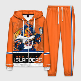 Мужской костюм 3D с принтом New York Islanders , 100% полиэстер | Манжеты и пояс оформлены тканевой резинкой, двухслойный капюшон со шнурком для регулировки, карманы спереди | new york islanders | nhl | stanley cup | айлендерс | кубок стенли | кубок стэнли | кулемин | нхл | нью йорк айлендерс | хоккей | хоккейный клуб