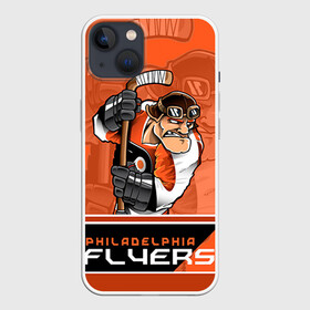 Чехол для iPhone 13 с принтом Philadelphia Flyers ,  |  | Тематика изображения на принте: nhl | philadelphia flyers | stanley cup | кубок стенли | кубок стэнли | нхл | филадельфия | филадельфия флайерз | флаерс | хоккей | хоккейный клуб