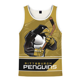 Мужская майка 3D с принтом Pittsburgh Penguins , 100% полиэстер | круглая горловина, приталенный силуэт, длина до линии бедра. Пройма и горловина окантованы тонкой бейкой | nhl | pittsburgh penguins | stanley cup | кросби | кубок стенли | кубок стэнли | малкин | нхл | пингвинс | питтсбург пингвинз | сидни кросби | хоккей | хоккейный клуб