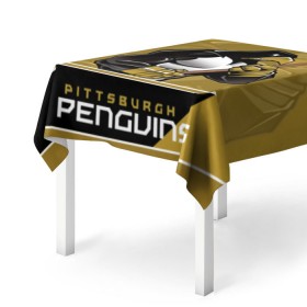 Скатерть 3D с принтом Pittsburgh Penguins , 100% полиэстер (ткань не мнется и не растягивается) | Размер: 150*150 см | Тематика изображения на принте: nhl | pittsburgh penguins | stanley cup | кросби | кубок стенли | кубок стэнли | малкин | нхл | пингвинс | питтсбург пингвинз | сидни кросби | хоккей | хоккейный клуб
