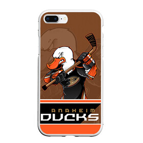 Чехол для iPhone 7Plus/8 Plus матовый с принтом Anaheim Ducks , Силикон | Область печати: задняя сторона чехла, без боковых панелей | Тематика изображения на принте: anaheim ducks | nhl | stanley cup | кубок стенли | кубок стэнли | нхл | хоккей | хоккейный клуб