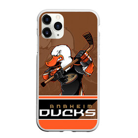 Чехол для iPhone 11 Pro Max матовый с принтом Anaheim Ducks , Силикон |  | Тематика изображения на принте: anaheim ducks | nhl | stanley cup | кубок стенли | кубок стэнли | нхл | хоккей | хоккейный клуб