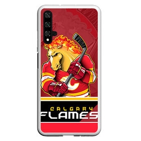 Чехол для Honor 20 с принтом Calgary Flames , Силикон | Область печати: задняя сторона чехла, без боковых панелей | calgary flames | nhl | stanley cup | калгари флэймз | кубок стенли | кубок стэнли | нхл | флэймс | хоккей | хоккейный клуб