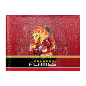 Обложка для студенческого билета с принтом Calgary Flames , натуральная кожа | Размер: 11*8 см; Печать на всей внешней стороне | calgary flames | nhl | stanley cup | калгари флэймз | кубок стенли | кубок стэнли | нхл | флэймс | хоккей | хоккейный клуб