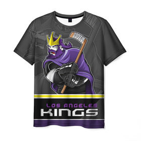 Мужская футболка 3D с принтом Los Angeles Kings , 100% полиэфир | прямой крой, круглый вырез горловины, длина до линии бедер | los angeles kings | nhl | stanley cup | кубок стенли | кубок стэнли | лос анджелес кингз | лос анжелес короли | нхл | хоккей | хоккейный клуб