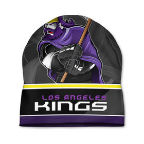 Шапка 3D с принтом Los Angeles Kings , 100% полиэстер | универсальный размер, печать по всей поверхности изделия | los angeles kings | nhl | stanley cup | кубок стенли | кубок стэнли | лос анджелес кингз | лос анжелес короли | нхл | хоккей | хоккейный клуб