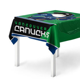Скатерть 3D с принтом Vancouver Canucks , 100% полиэстер (ткань не мнется и не растягивается) | Размер: 150*150 см | nhl | stanley cup | vancouver canucks | ванкувер | ванкувер кэнакс | кубок стенли | кубок стэнли | нхл | трямкин | хоккей | хоккейный клуб