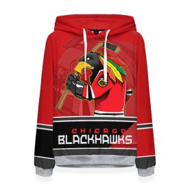 Женская толстовка 3D с принтом Chicago Blackhawks , 100% полиэстер  | двухслойный капюшон со шнурком для регулировки, мягкие манжеты на рукавах и по низу толстовки, спереди карман-кенгуру с мягким внутренним слоем. | chicago blackhawks | nhl | stanley cup | анисимов | блэкхокс | кубок стенли | кубок стэнли | нхл | панарин | хоккей | хоккейный клуб | чикаго | чикаго блэкхокс