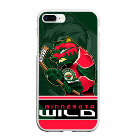 Чехол для iPhone 7Plus/8 Plus матовый с принтом Minnesota Wild , Силикон | Область печати: задняя сторона чехла, без боковых панелей | minnesota wild | nhl | stanley cup | кубок стенли | кубок стэнли | минесота | миннесота уайлд | нхл | хоккей | хоккейный клуб