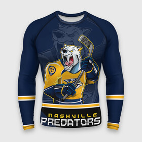 Мужской рашгард 3D с принтом Nashville Predators ,  |  | Тематика изображения на принте: nashville predators | nhl | stanley cup | кубок стенли | кубок стэнли | нхл | нэшвил | нэшвилл предаторз | хоккей | хоккейный клуб