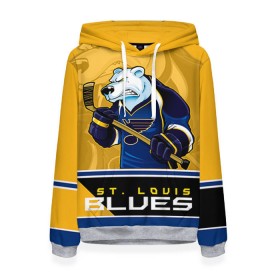 Женская толстовка 3D с принтом St. Louis Blues , 100% полиэстер  | двухслойный капюшон со шнурком для регулировки, мягкие манжеты на рукавах и по низу толстовки, спереди карман-кенгуру с мягким внутренним слоем. | nhl | st. louis blues | stanley cup | йори | кубок стенли | кубок стэнли | лехтеря | луис блюз | нхл | сент луис | сент луис блюз | тарасенко | хоккей | хоккейный клуб