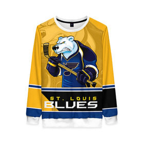 Женский свитшот 3D с принтом St. Louis Blues , 100% полиэстер с мягким внутренним слоем | круглый вырез горловины, мягкая резинка на манжетах и поясе, свободная посадка по фигуре | nhl | st. louis blues | stanley cup | йори | кубок стенли | кубок стэнли | лехтеря | луис блюз | нхл | сент луис | сент луис блюз | тарасенко | хоккей | хоккейный клуб