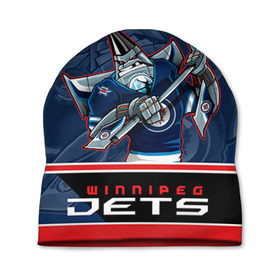 Шапка 3D с принтом Winnipeg Jets , 100% полиэстер | универсальный размер, печать по всей поверхности изделия | nhl | stanley cup | winnipeg jets | бурмистров | винипег | виннипег джетс | кубок стенли | кубок стэнли | нхл | хоккей | хоккейный клуб