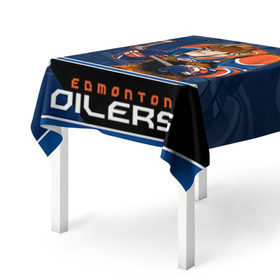 Скатерть 3D с принтом Edmonton Oilers , 100% полиэстер (ткань не мнется и не растягивается) | Размер: 150*150 см | edmonton oilers | nhl | stanley cup | кубок стенли | кубок стэнли | нхл | хоккей | хоккейный клуб | эдмонтон | эдмонтон ойлерз | якупов