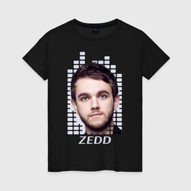 Женская футболка хлопок с принтом EQ - Zedd , 100% хлопок | прямой крой, круглый вырез горловины, длина до линии бедер, слегка спущенное плечо | beatport | club | dj | edm | electro | eq | house | music | production | radio | techno | top | trance | zedd | дискотека | звезда | клуб | музыка | музыкант | продюссер | радио | фестиваль | эквалайзер