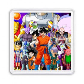 Магнит 55*55 с принтом Dragon Ball , Пластик | Размер: 65*65 мм; Размер печати: 55*55 мм | 