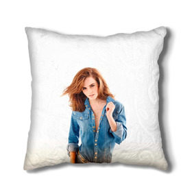 Подушка 3D с принтом Emma Watson , наволочка – 100% полиэстер, наполнитель – холлофайбер (легкий наполнитель, не вызывает аллергию). | состоит из подушки и наволочки. Наволочка на молнии, легко снимается для стирки | знаменитости