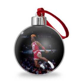 Ёлочный шар с принтом Michael Jordan , Пластик | Диаметр: 77 мм | michael jordan | баскетбол | майкл джордан | нба