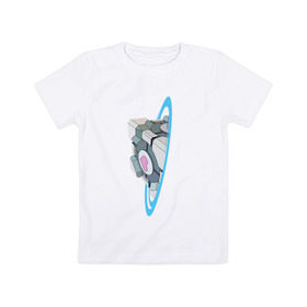 Детская футболка хлопок с принтом Портал , 100% хлопок | круглый вырез горловины, полуприлегающий силуэт, длина до линии бедер | Тематика изображения на принте: portal | портал