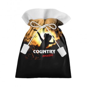 Подарочный 3D мешок с принтом Country music , 100% полиэстер | Размер: 29*39 см | Тематика изображения на принте: country | music | девушка | кантри | ковбой | мелодия | музыка | шляпа