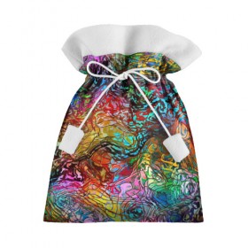 Подарочный 3D мешок с принтом Буйство красок , 100% полиэстер | Размер: 29*39 см | краски | линии | мозаика | орнамент | узор | цвет