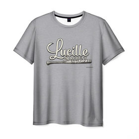 Мужская футболка 3D с принтом Lucille Sluggers 2 , 100% полиэфир | прямой крой, круглый вырез горловины, длина до линии бедер | 