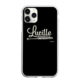 Чехол для iPhone 11 Pro матовый с принтом Lucille Sluggers 4 , Силикон |  | the walking dead | бита | зомби | ниган | ужасы | ходячие