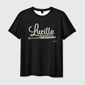 Мужская футболка 3D с принтом Lucille Sluggers 4 , 100% полиэфир | прямой крой, круглый вырез горловины, длина до линии бедер | Тематика изображения на принте: the walking dead | бита | зомби | ниган | ужасы | ходячие
