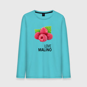 Мужской лонгслив хлопок с принтом LOVE MALINO , 100% хлопок |  | love moschino | антибренд | бренд | лав малино | лав москино | малино | пародии