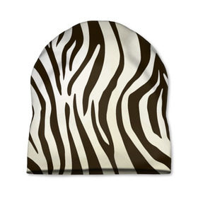 Шапка 3D с принтом Шкура зебры , 100% полиэстер | универсальный размер, печать по всей поверхности изделия | африка | животные | звери | зебра | фауна