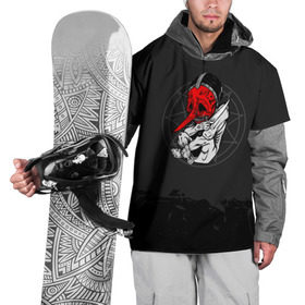 Накидка на куртку 3D с принтом Slipknot N3 Chris Fehn , 100% полиэстер |  | крис | слипкнот | слипнот | фен
