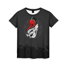 Женская футболка 3D с принтом Slipknot N3 Chris Fehn , 100% полиэфир ( синтетическое хлопкоподобное полотно) | прямой крой, круглый вырез горловины, длина до линии бедер | крис | слипкнот | слипнот | фен