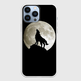 Чехол для iPhone 13 Pro Max с принтом Moon ,  |  | Тематика изображения на принте: зверь | луна