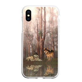 Чехол для iPhone XS Max матовый с принтом Forest , Силикон | Область печати: задняя сторона чехла, без боковых панелей | зверь | лес