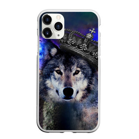 Чехол для iPhone 11 Pro Max матовый с принтом King Wolf , Силикон |  | Тематика изображения на принте: животное | зверь | космос | природа волк | русь | славяне