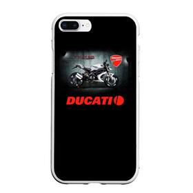 Чехол для iPhone 7Plus/8 Plus матовый с принтом Ducati 4 , Силикон | Область печати: задняя сторона чехла, без боковых панелей | Тематика изображения на принте: ducati | moto | дукати | мото | мотоцикл | мотоциклы