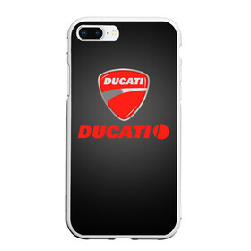 Чехол для iPhone 7Plus/8 Plus матовый с принтом Ducati 3 , Силикон | Область печати: задняя сторона чехла, без боковых панелей | ducati | moto | дукати | мото | мотоцикл | мотоциклы