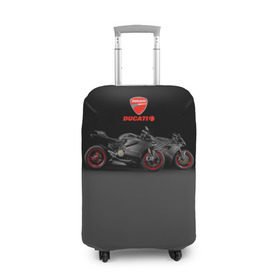 Чехол для чемодана 3D с принтом Ducati 2 , 86% полиэфир, 14% спандекс | двустороннее нанесение принта, прорези для ручек и колес | ducati | moto | дукати | мото | мотоцикл | мотоциклы