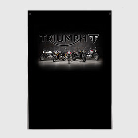 Постер с принтом Triumph 5 , 100% бумага
 | бумага, плотность 150 мг. Матовая, но за счет высокого коэффициента гладкости имеет небольшой блеск и дает на свету блики, но в отличии от глянцевой бумаги не покрыта лаком | Тематика изображения на принте: moto | triumph | мотоцикл | мотоциклы | триумф