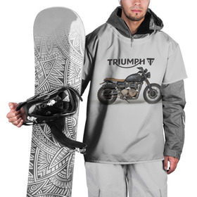 Накидка на куртку 3D с принтом Triumph 2 , 100% полиэстер |  | moto | triumph | мотоцикл | мотоциклы | триумф
