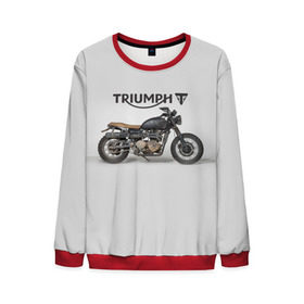 Мужской свитшот 3D с принтом Triumph 2 , 100% полиэстер с мягким внутренним слоем | круглый вырез горловины, мягкая резинка на манжетах и поясе, свободная посадка по фигуре | moto | triumph | мотоцикл | мотоциклы | триумф