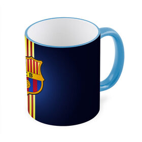 Кружка 3D с принтом Barcelona FC , керамика | ёмкость 330 мл | барса | барселона | испания | клуб | фк | футбол | футбольный