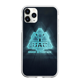 Чехол для iPhone 11 Pro матовый с принтом Union Aerospace corporation , Силикон |  | doom | uac | дум | космос