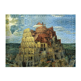 Обложка для студенческого билета с принтом Вавилонская башня , натуральная кожа | Размер: 11*8 см; Печать на всей внешней стороне | вавилонская башня