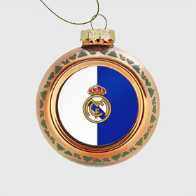 Стеклянный ёлочный шар с принтом Real Madrid , Стекло | Диаметр: 80 мм | Тематика изображения на принте: football | испания | клуб | мадрид | реал | фк | футбольный