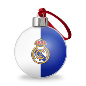 Ёлочный шар с принтом Real Madrid , Пластик | Диаметр: 77 мм | football | испания | клуб | мадрид | реал | фк | футбольный