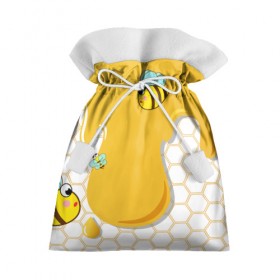 Подарочный 3D мешок с принтом Пчелки , 100% полиэстер | Размер: 29*39 см | 