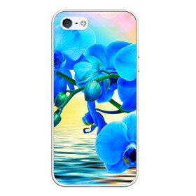 Чехол для iPhone 5/5S матовый с принтом Орхидеи , Силикон | Область печати: задняя сторона чехла, без боковых панелей | орхидея | природа | цветы